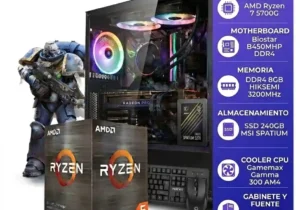 PC AMD Ryzen 7 5700G 8GB RAM SSD 240GB