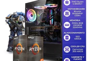 PC AMD Ryzen 5 5600GT 8GB RAM SSD 240GB WIN 11